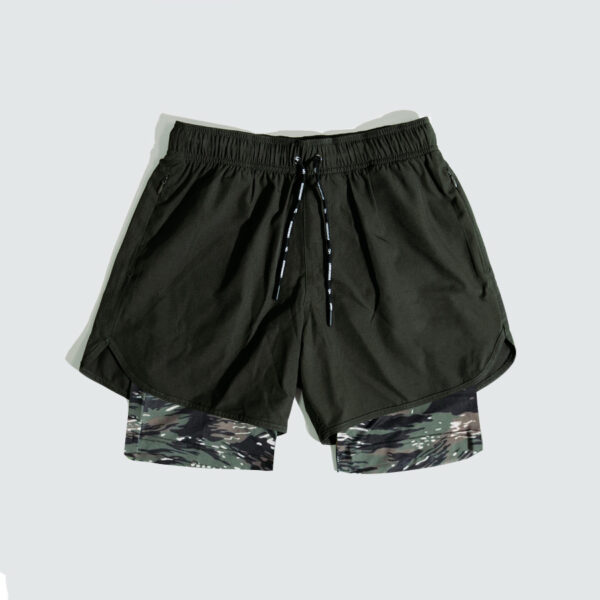 Outdoor Loose Zip Pocket Double Layer Gym Pants - Image 3