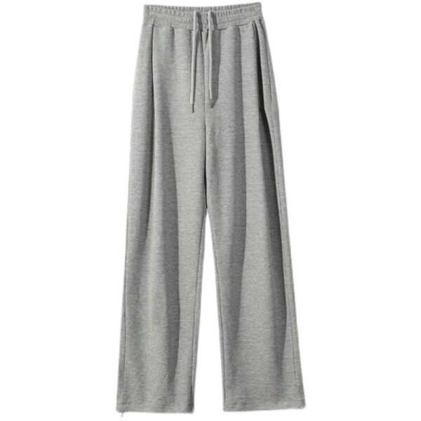 Straight Wide Leg Men's Knitted Track Sweatpants - Image 3