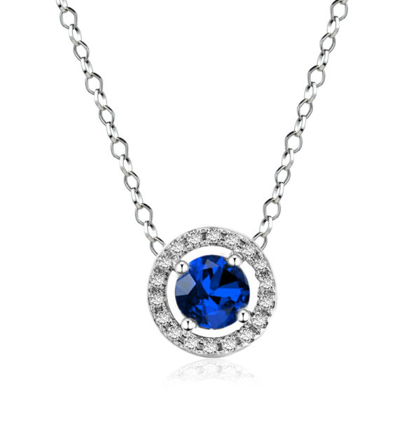 Women's Stylish Round Zircon Pendant Clavicle Chain - Image 6