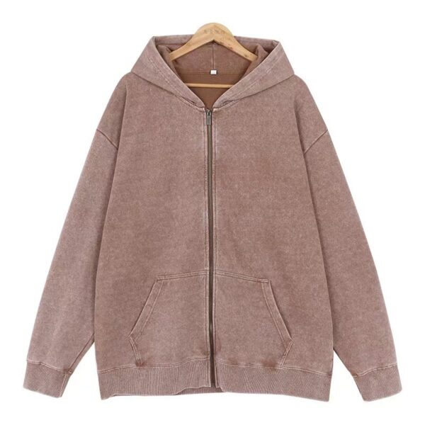Men's Vintage Zipper Cardigan Casual Jacket - Image 5