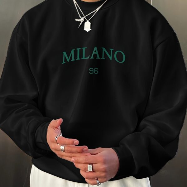 Men's Round-neck Sweater Casual Versatile Long Sleeves - Image 4