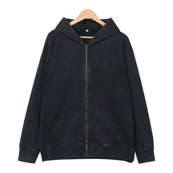Men's Vintage Zipper Cardigan Casual Jacket - Image 6