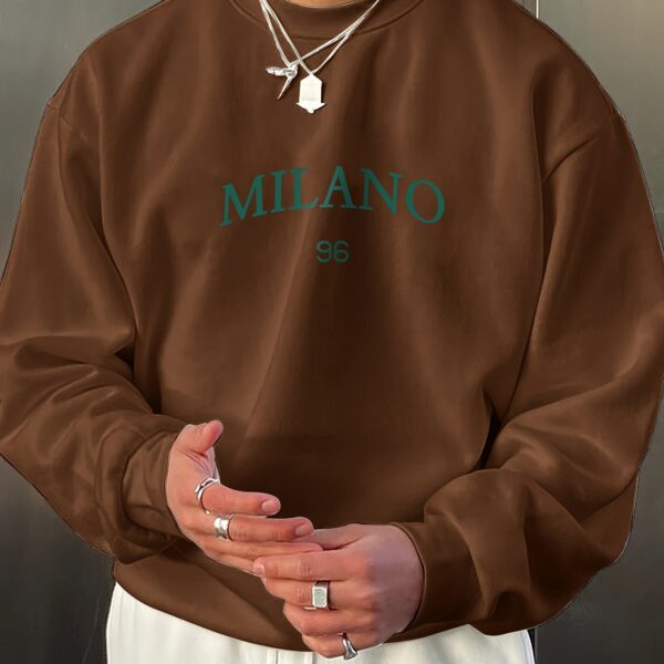 Men's Round-neck Sweater Casual Versatile Long Sleeves - Image 10