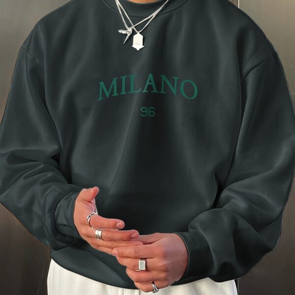 Men's Round-neck Sweater Casual Versatile Long Sleeves - Image 5