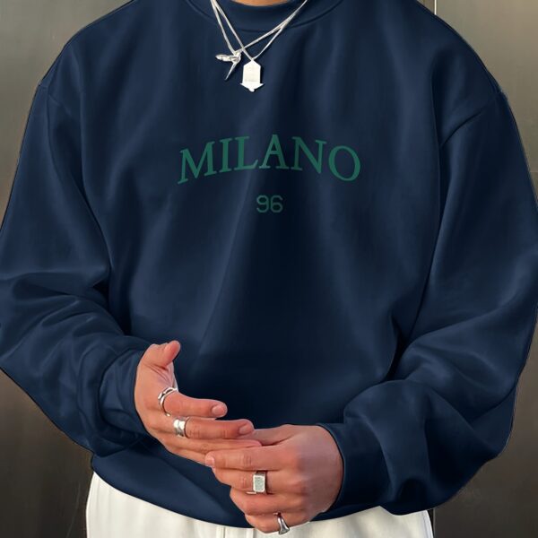 Men's Round-neck Sweater Casual Versatile Long Sleeves - Image 9