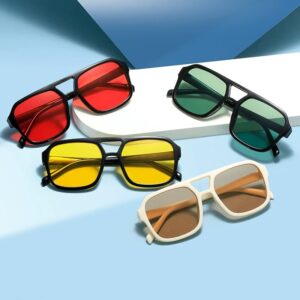 Personalized Retro UV-proof Double Beam Sunglasses