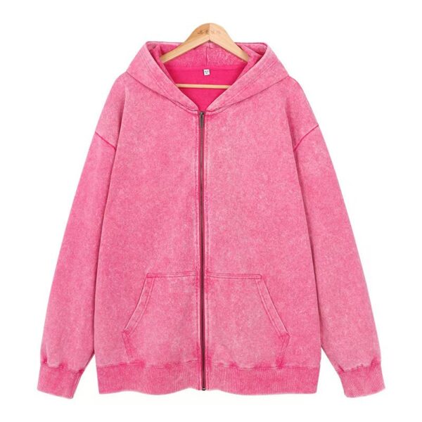 Men's Vintage Zipper Cardigan Casual Jacket - Image 2