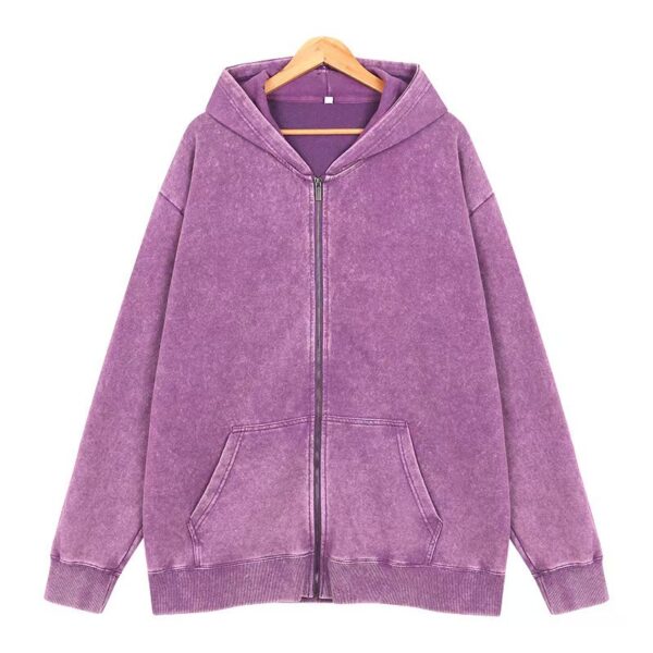 Men's Vintage Zipper Cardigan Casual Jacket - Image 7
