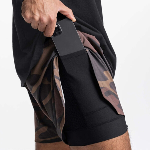 Muscle Men's Gym Sports Shorts Stretch - Image 2